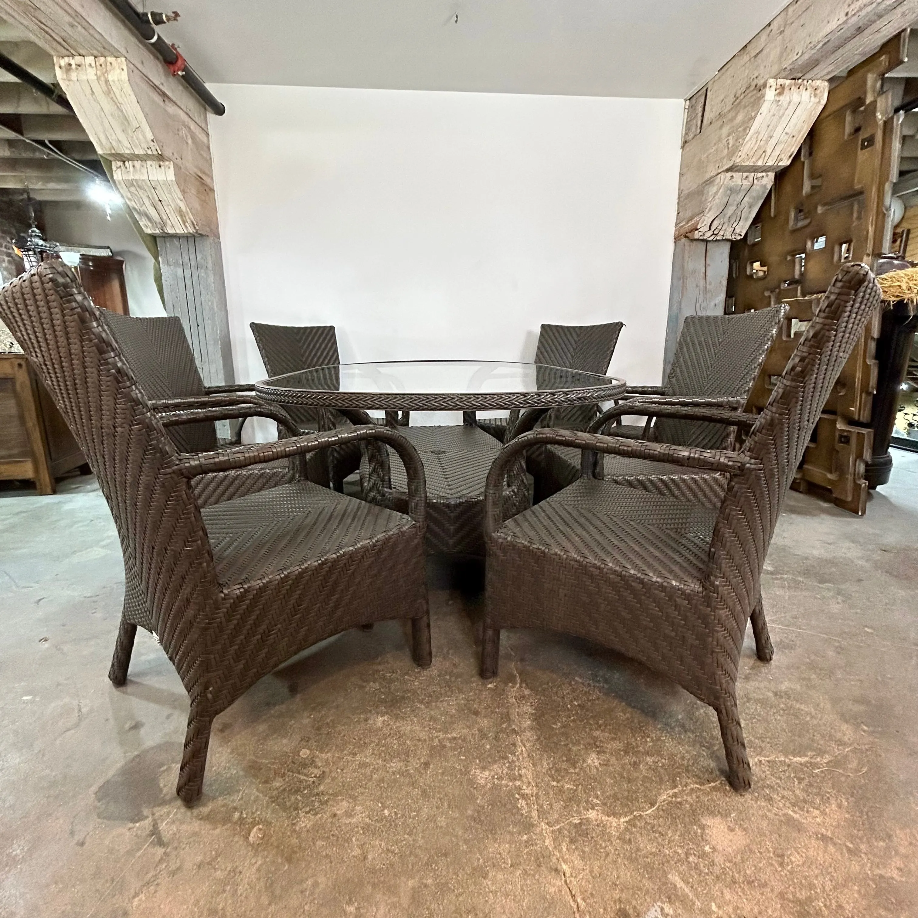 Ebel Patio Nine Piece Outdoor Patio Set