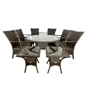 Ebel Patio Nine Piece Outdoor Patio Set
