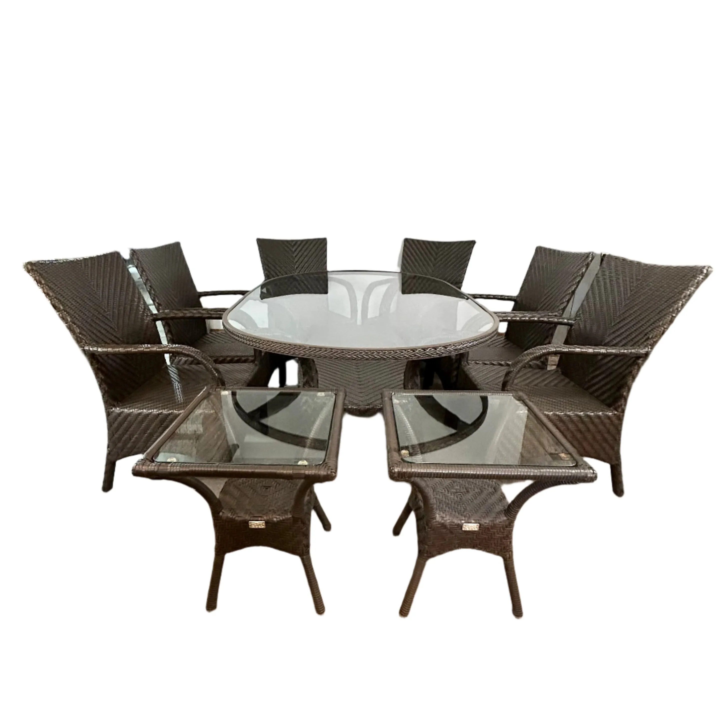 Ebel Patio Nine Piece Outdoor Patio Set