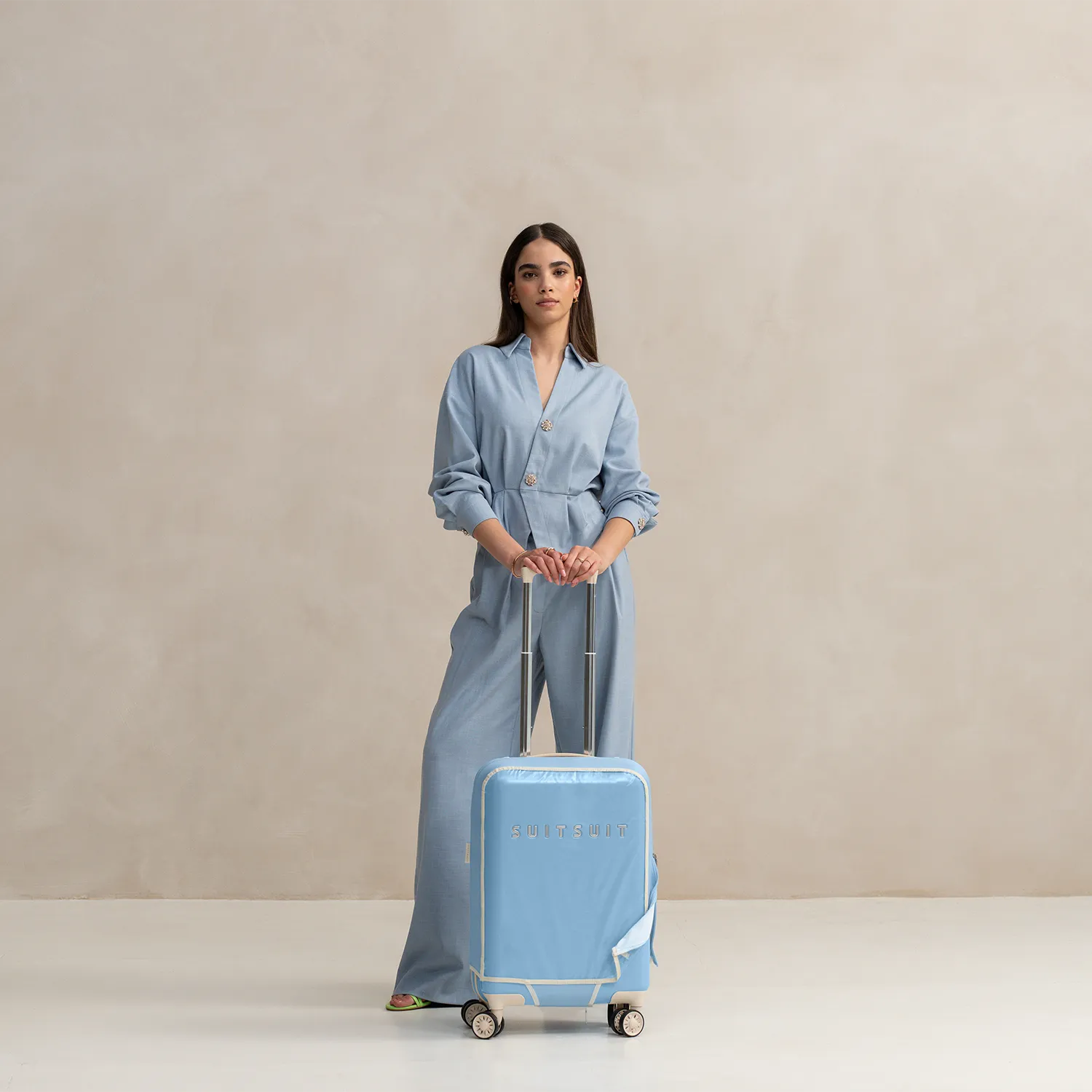 Fabulous Fifties - Chambray Blue - Beschermhoes (55 cm)