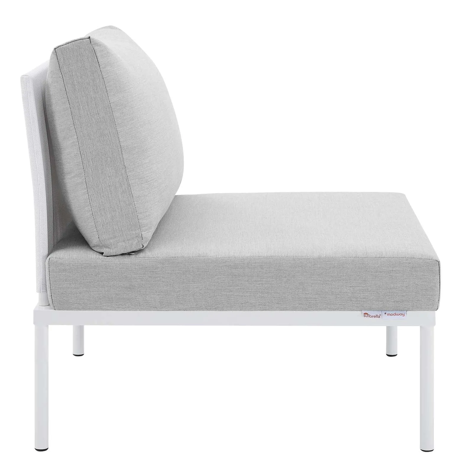 Harmony 4-Piece  Sunbrella Outdoor Patio Aluminum Seating Set