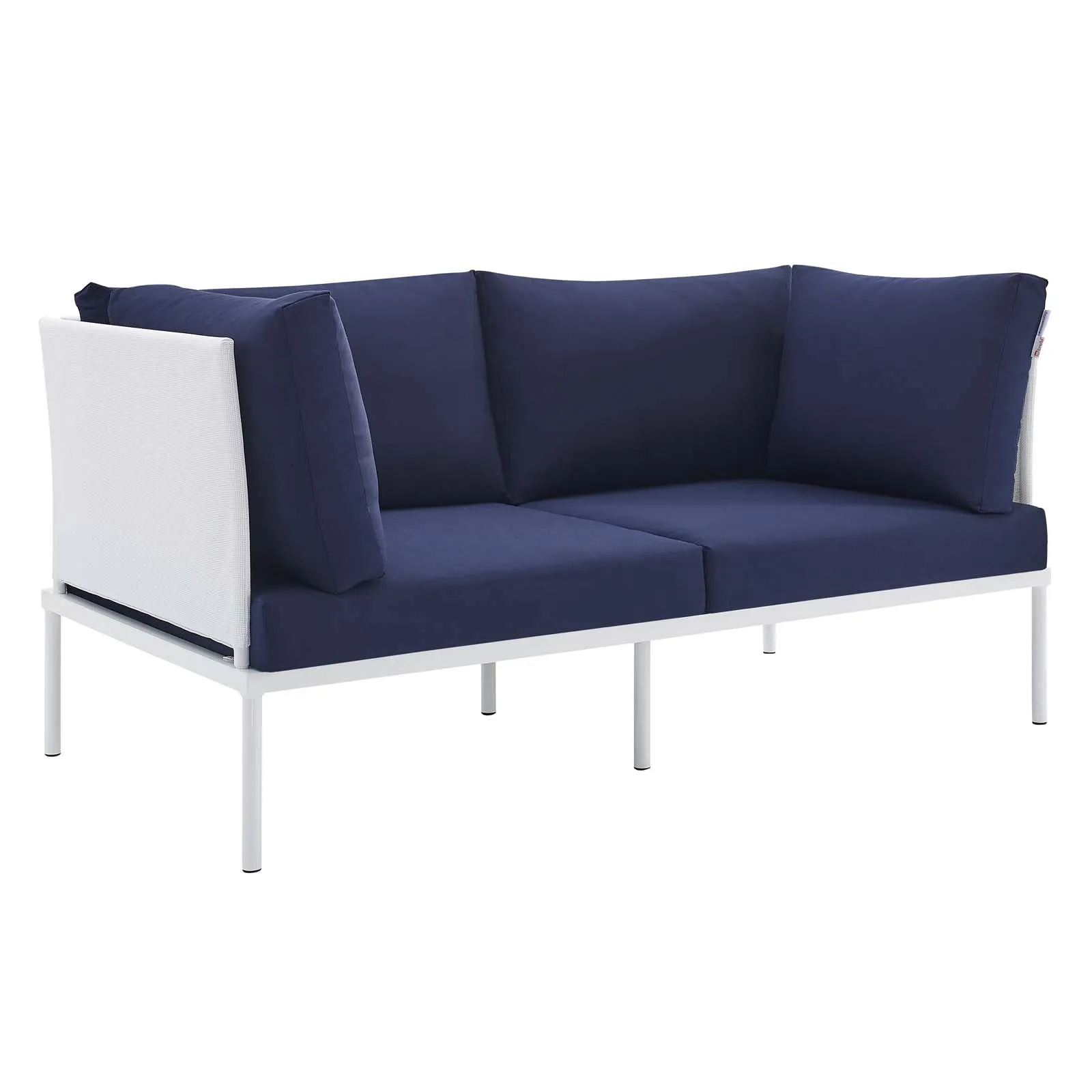 Harmony 4-Piece  Sunbrella Outdoor Patio Aluminum Seating Set