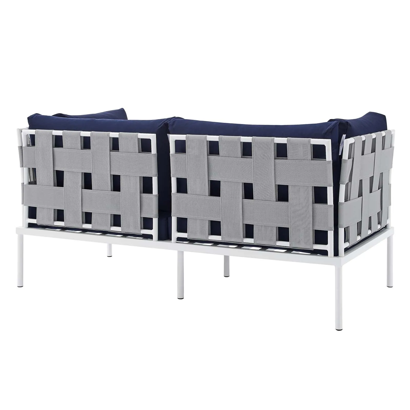 Harmony 4-Piece  Sunbrella Outdoor Patio Aluminum Seating Set