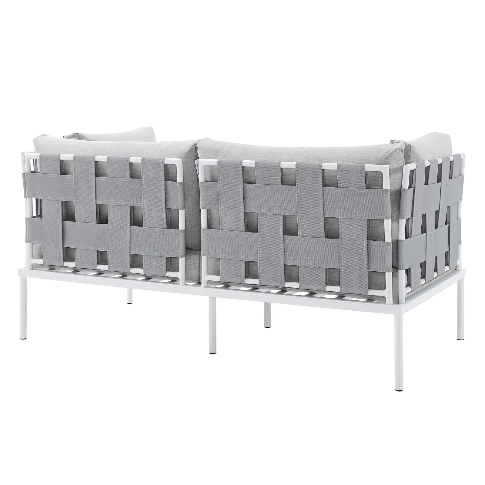 Harmony 4-Piece  Sunbrella Outdoor Patio Aluminum Seating Set