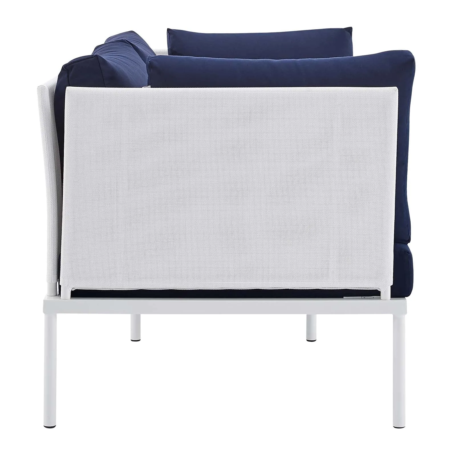 Harmony 4-Piece  Sunbrella Outdoor Patio Aluminum Seating Set