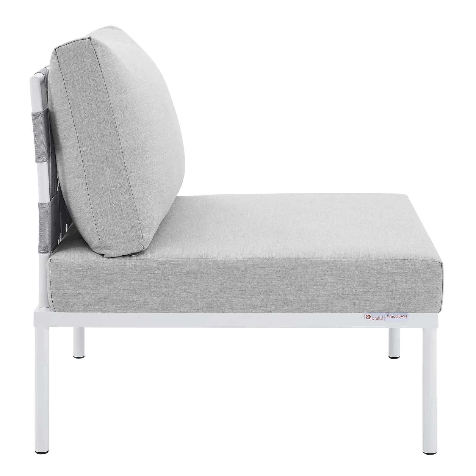 Harmony 4-Piece  Sunbrella Outdoor Patio Aluminum Seating Set