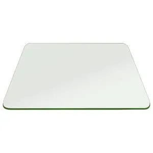 Khushi Decors Dinning Table Top Glass Centre - Side Table Top Centre Glass for Office, Bedroom, Living Room, Coffee Table, Multi Use (16x16 Inch (10 mm) RG)