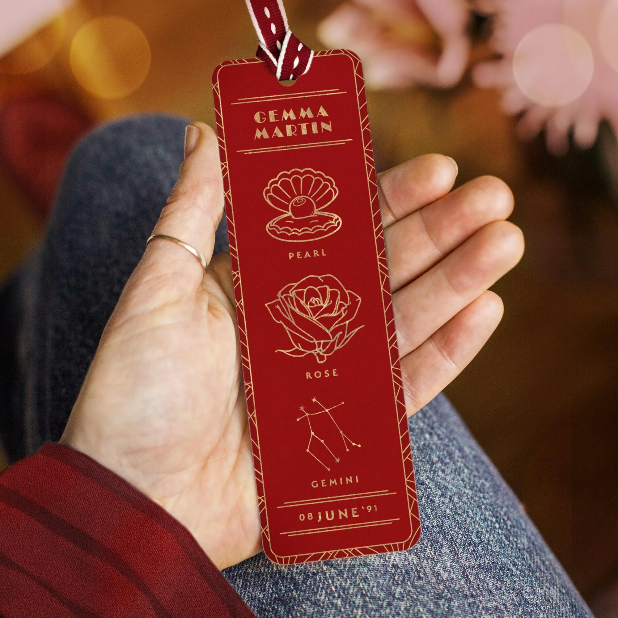 Personalised Birthday Symbols Bookmark