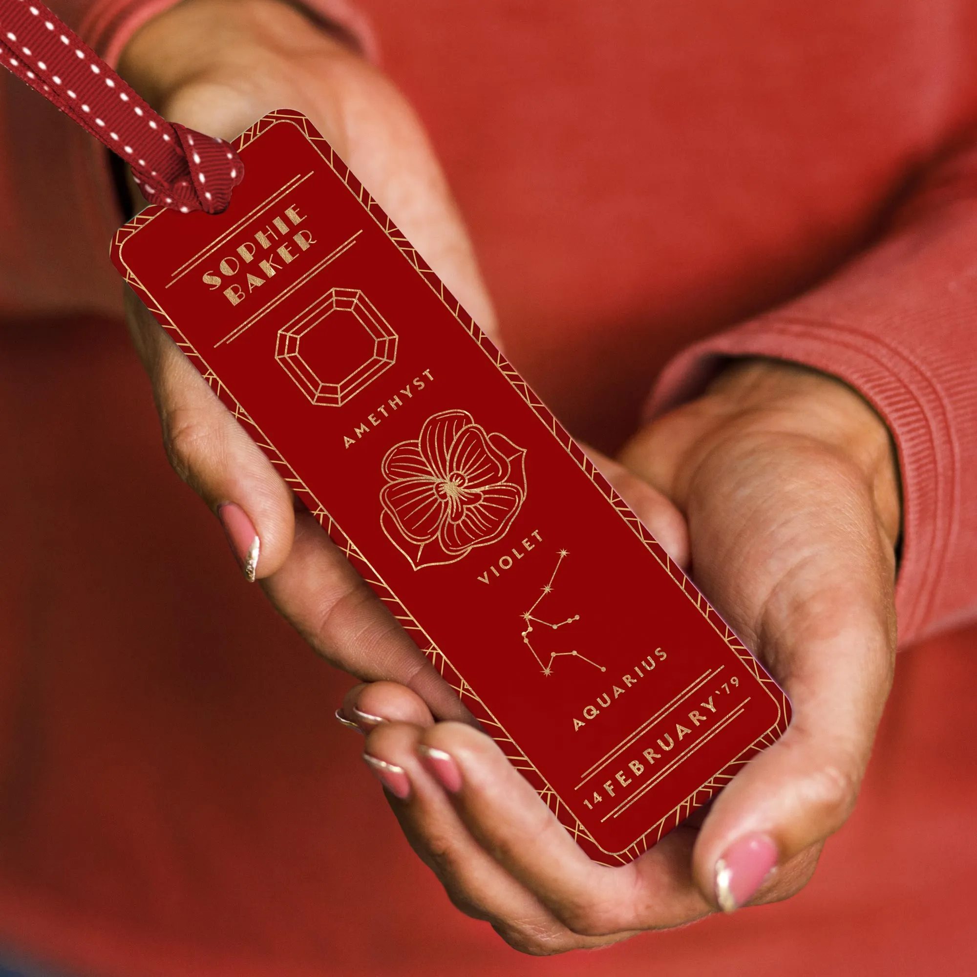 Personalised Birthday Symbols Bookmark