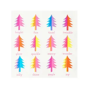 Planet Friendly - Bright Christmas Tree Paper Napkins