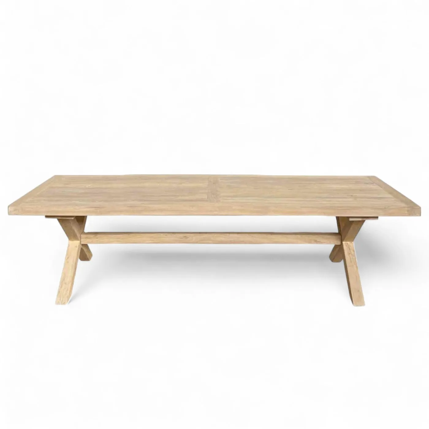 Provence Raw Elm Dining Table 2.4m Seats 8