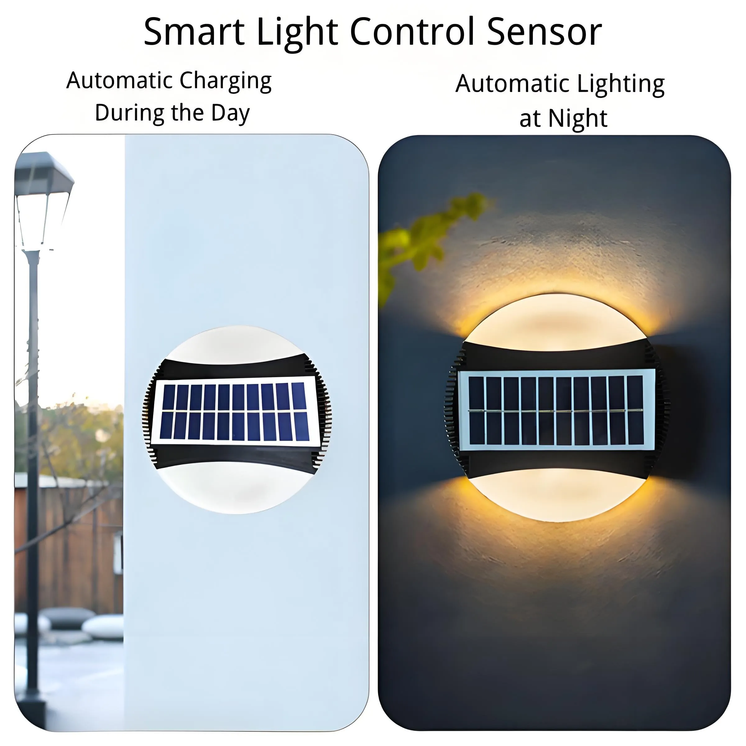 Solar Outdoor Wall Light – Waterproof Garden & Stair LED Decoration Light