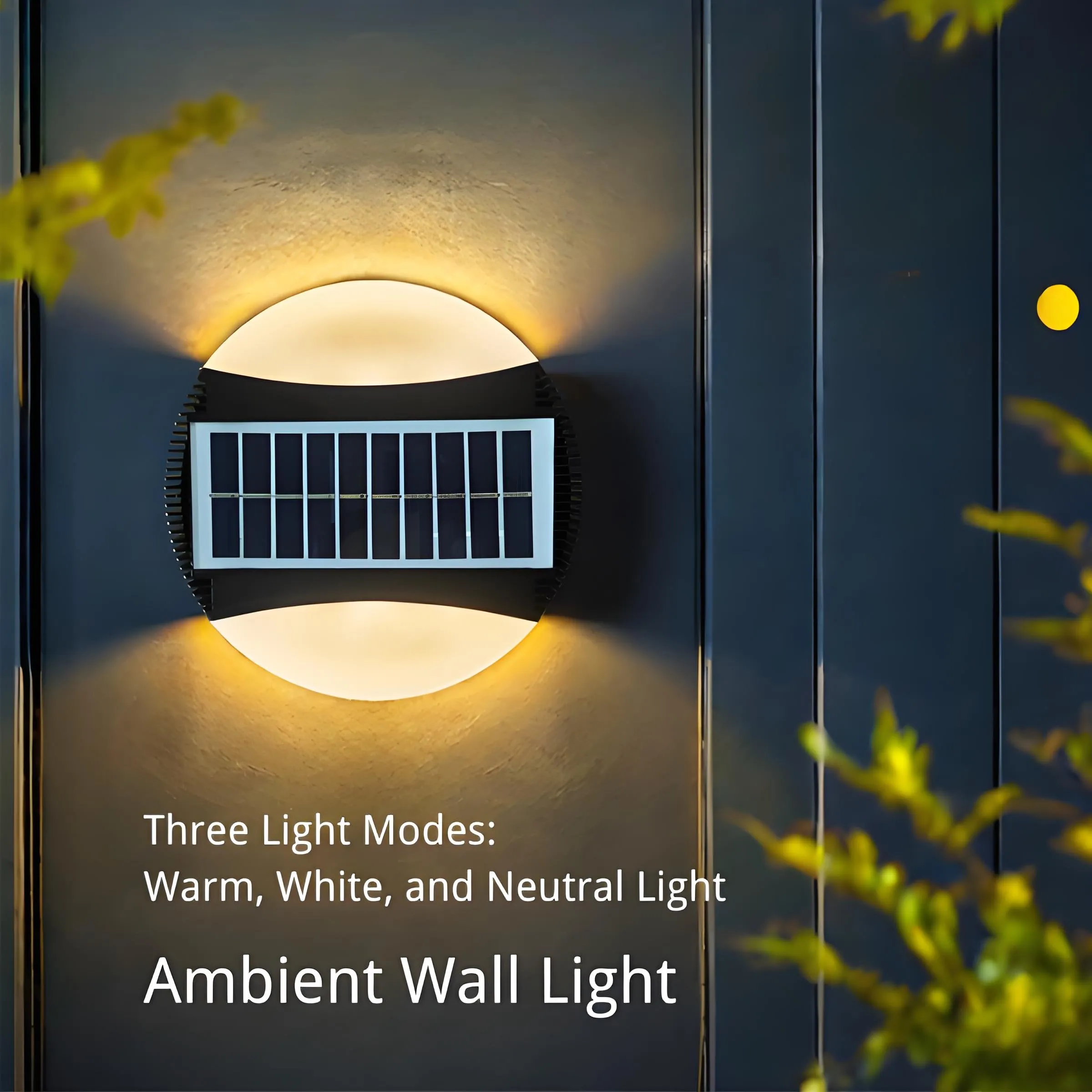 Solar Outdoor Wall Light – Waterproof Garden & Stair LED Decoration Light