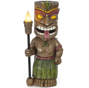 Tiki Solar Powered Outdoor Decor LED Garden Light with Flickering