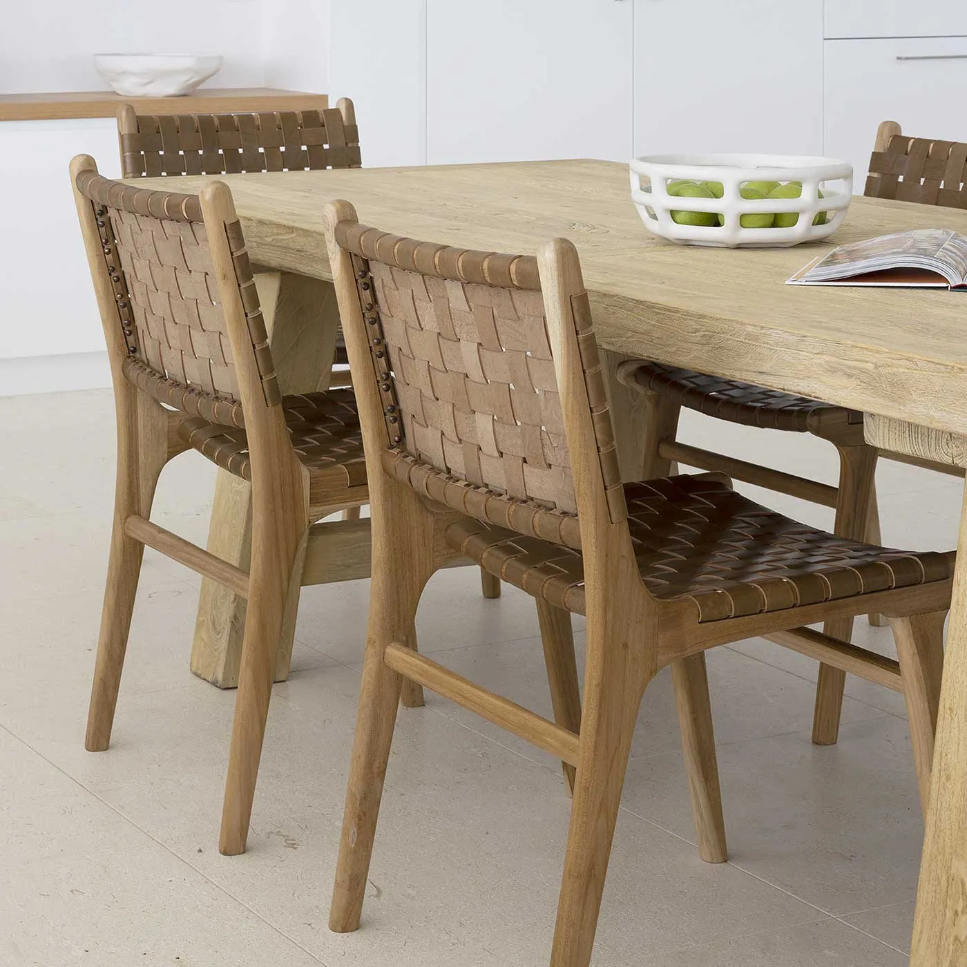 Tuscan Raw Elm Dining Table 2.4m Seats 6-8
