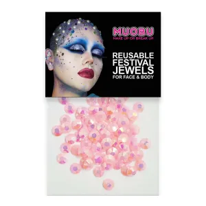 UV Light Pink Unicorn Diamantes - Face & Body Gems 6mm