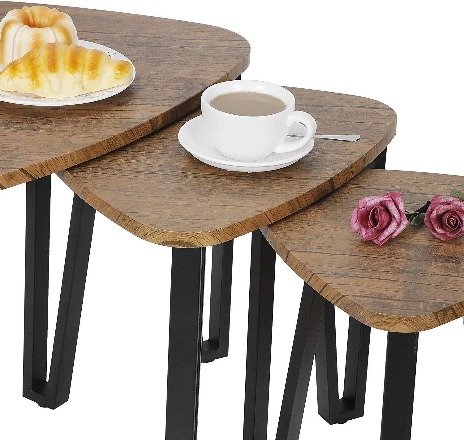 ZENY™  Nesting Coffee End Tables Modern Furniture Decor Side Table